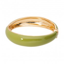 Bracelet Jonc Amok UNI Doré - Email Tilleul - ARGELOUSE