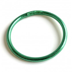 Bracelet Jonc Bouddhiste à mantra VERT sirène épais LA BLONDE AUX BIJOUX