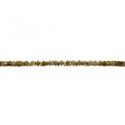 Bracelet cordons VIOLET tressé perles dorées & Tsavorites  - LeJu London