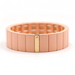 Bracelet manchette élastiqué COLORBLOCK - Email nude - Simone à Bordeaux
