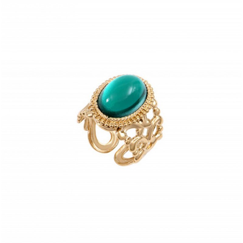 Bague Originale Femme Assise Dorée - Taille 54 - Neuf Sans Emballage - Belle Qualité