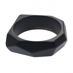 Bracelet JONC - ASSYMETRIC BANGLE BLACK MATT - VANESSA BARONI