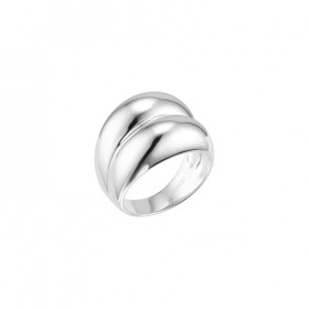 Bague large en Argent - Deux anneaux lisses bombés - CANYON