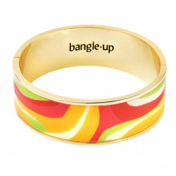 Bracelet Jonc manchette CANYON Jaune pavot doré - Bangle Up