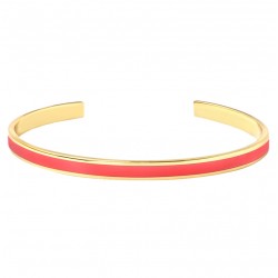 Bracelet jonc ouvert BANGLE Rose Ispahan doré - Bangle Up