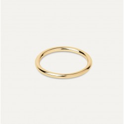 Bague fine plaqué or ALLIANCE & Anneau simple lisse TAILLE 52