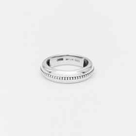 Bague fine en Argent ALLIANCE BALL - Anneau rond mini billes - CANYON