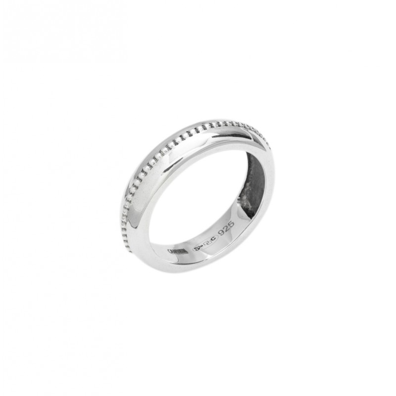 Bague fine en Argent ALLIANCE Ethnique - Anneau rond & mini boules CANYON Bague fine en Argent ALLIANCE Ethnique - Anneau rond & mini boules CANYON
