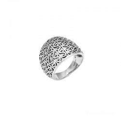 Bague large Ethnique argent vieilli RAISSA - Décor filigrané en volutes  - CANYON