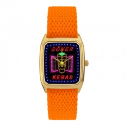 Montre SIGNATURE PARIS ISTANBUL cadran kebab & bracelet orange  LAPS EDITIONS