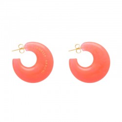 Grandes créoles MOON EARRING CAMPARI ORANGE - VANESSA PARADIS