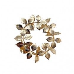 Broche femme pin's CESAR Or - Grande Couronne de feuilles Fabien Ajzenberg
