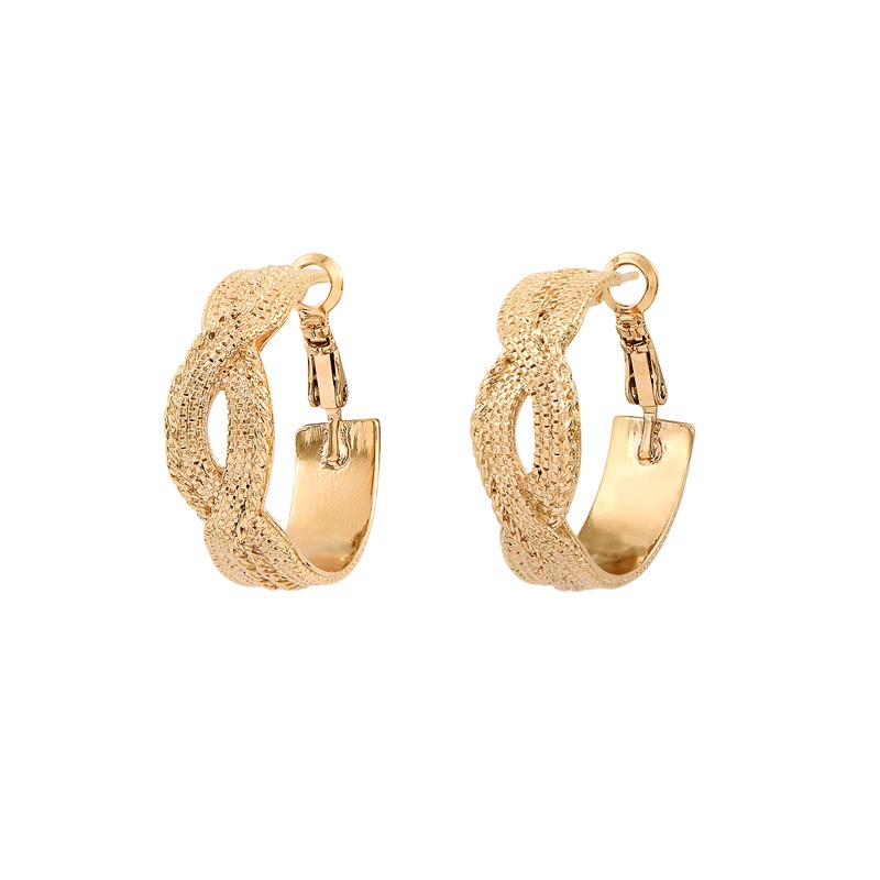 Boucles d'oreilles créoles NOLITA Or & Torsades multi chaînes - 2 cm signées SATELLITE Boucles d'oreilles créoles NOLITA Or & Torsades multi chaînes - 2 cm signées SATELLITE
