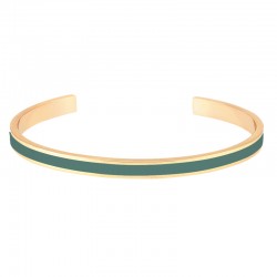 Bracelet jonc ouvert BANGLE Verde doré signé BANGLE UP