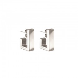 Boucles d'oreilles Puces pendantes Ambar métal & Etrier design -CXC