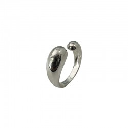 Bague en Argent - Anneau ouvert & Gouttes lisses designs BAGUES CANYON EN ARGENT