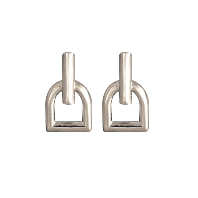 Paire D'étriers Hobbles Martin En Cuir Lisse Marron, Inox, Neuf Sous Emballage