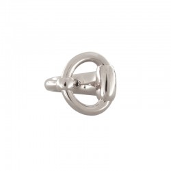 Bague large LAUREL métal, anneau & Etrier design CXC