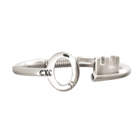 Bracelet Jonc CLE mixte Argent & Décor Clé design - 2 tailles - CXC