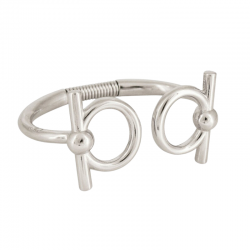 Bracelet Jonc ouvert BOCADO Argent & Décor Mors design CXC