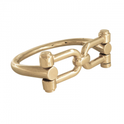 Bracelet Jonc fermé MANILA Plaqué or & Décor Manilles design CXC