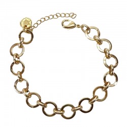 Bracelet Gourmette RONDEUR doré - Maillons & Jaserons ronds lisses designs CHORANGE