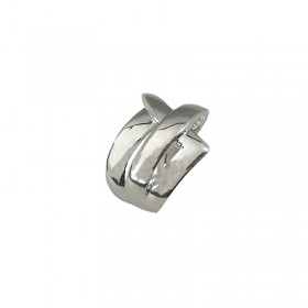 Bague large en Argent - Drapée, croisée, bombée & lisse BAGUES CANYON