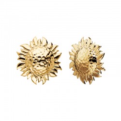 Boucles d'oreilles Puces XL ORNELLA Or - Tournesols designs ARGELOUSE