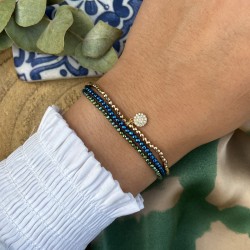 Bracelet élastiqué 3 tours...