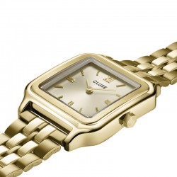 Montre Gracieuse Steel Gold Color cadran carré & bracelet oyster