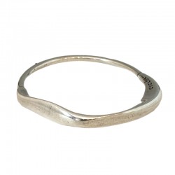 Bracelet jonc fermé SOL Y LUNA métal - Anneau rond, anneau aplati design - Ciclon