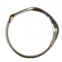 Bracelet jonc fermé SOL Y LUNA métal - Anneau rond, anneau aplati design TAILLE M