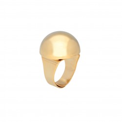 Bague grosse ajustable doré - BEADS RING GOLD - VANESSA BARONI
