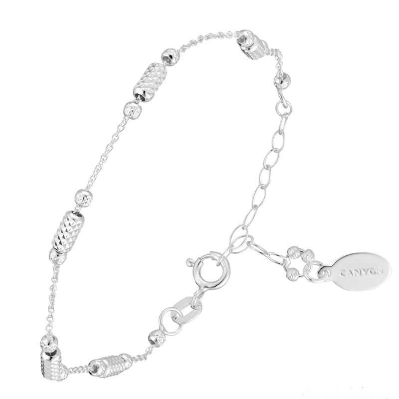 Bracelet fin ajustable ROLLING métal - Chaînettes, Tubes & Boules - CANYON