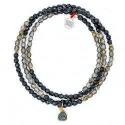 Collier & Bracelet 3 tours MAGNETIC - Cristaux & Tourmaline - TÊTES BLONDES