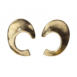 Boucles d'oreilles Grandes Puces ARISTOTE DORE - Virgules designs CHIC ALORS