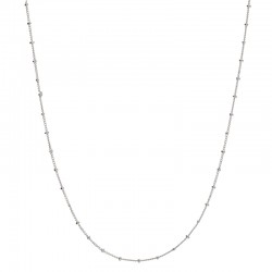 Collier fin en Argent 65 cm - Chaîne fine & Petites boules - DORIANE Bijoux