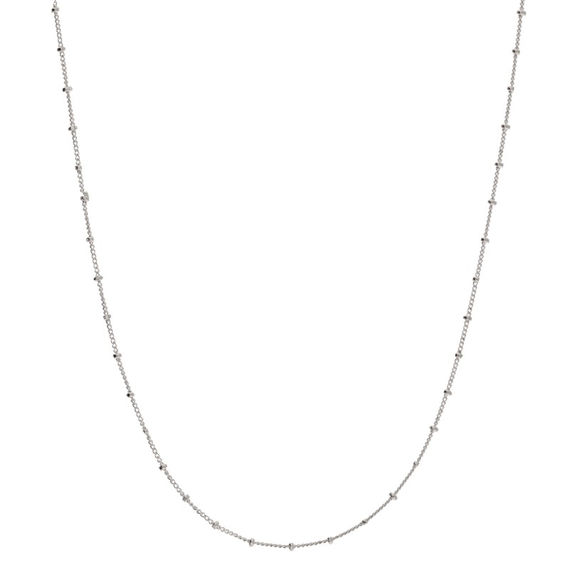 Collier fin en Argent 65 cm - Chaîne fine & Petites boules - DORIANE Bijoux Collier fin en Argent 65 cm - Chaîne fine & Petites boules - DORIANE Bijoux