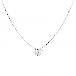 Collier Chaîne petite maille rock Argent - Ange Pastille & Croix