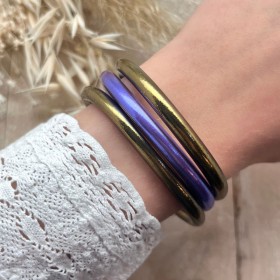 Combo lilas foncé et gold antique