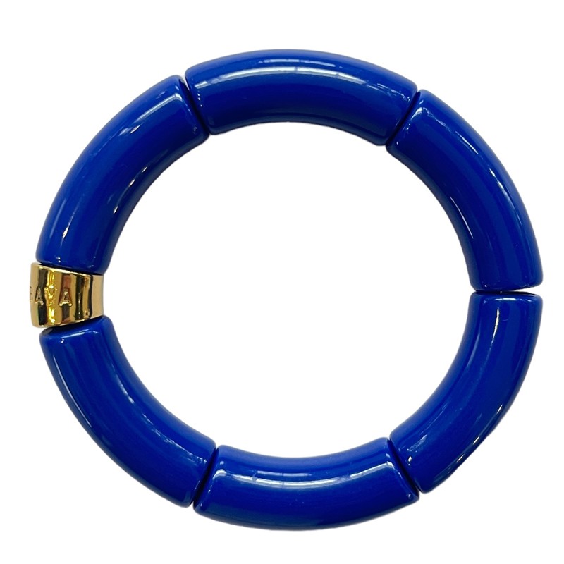Bracelet jonc élastiqué OCEANO MONO Uni- Bleu dur brillant - PARABAYA