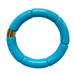 Bracelet jonc élastiqué OCEANO MONO Uni- Bleu brillant - PARABAYA