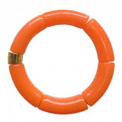 Bracelet jonc élastiqué CARNAVAL MONO 3 Uni - Orange brillant PARABAYA