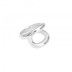 Bague large en Argent EROS - Anneaux ronds évidés & Boucle design TAILLE 52