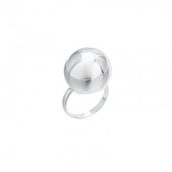 Bague large Anneau JULIETTE argent & Grosse boule XXL - CANYON