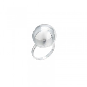 Bague large Anneau JULIETTE argent & Grosse boule XXL - CANYON