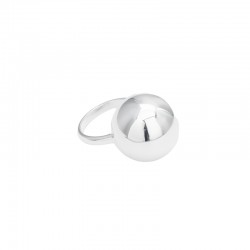 Bague large Anneau JULIETTE argent & Grosse boule XXL TAILLE 52