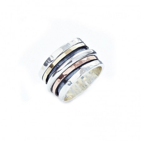 Alliance en argent massif personnalisable, motifs ronds, pour homme et pour femme - Maä Alliance en argent massif personnalisable, motifs ronds, pour homme et pour femme - Maä