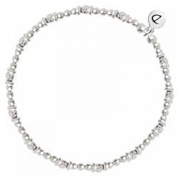Bracelet élastique en Argent - Perles, boules & Rondelles  - DORIANE Bijoux