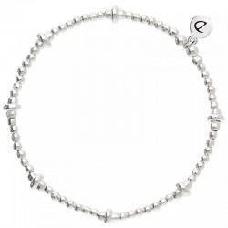 Bracelet élastique en Argent - Perles, boules & Rondelles - DORIANE Bijoux